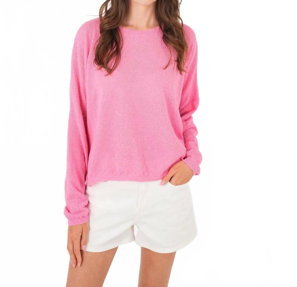 NEW STITCHDROP yatch long sleeve top in strawberry